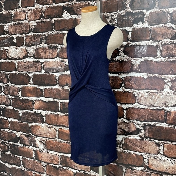 MINKPINK Dress Women's Small Blue Twist Sleeveless Bodycon Midi - Picture 5 of 15